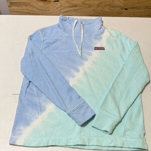 Vineyard Vines Shep Short size s Blue and White Pullover